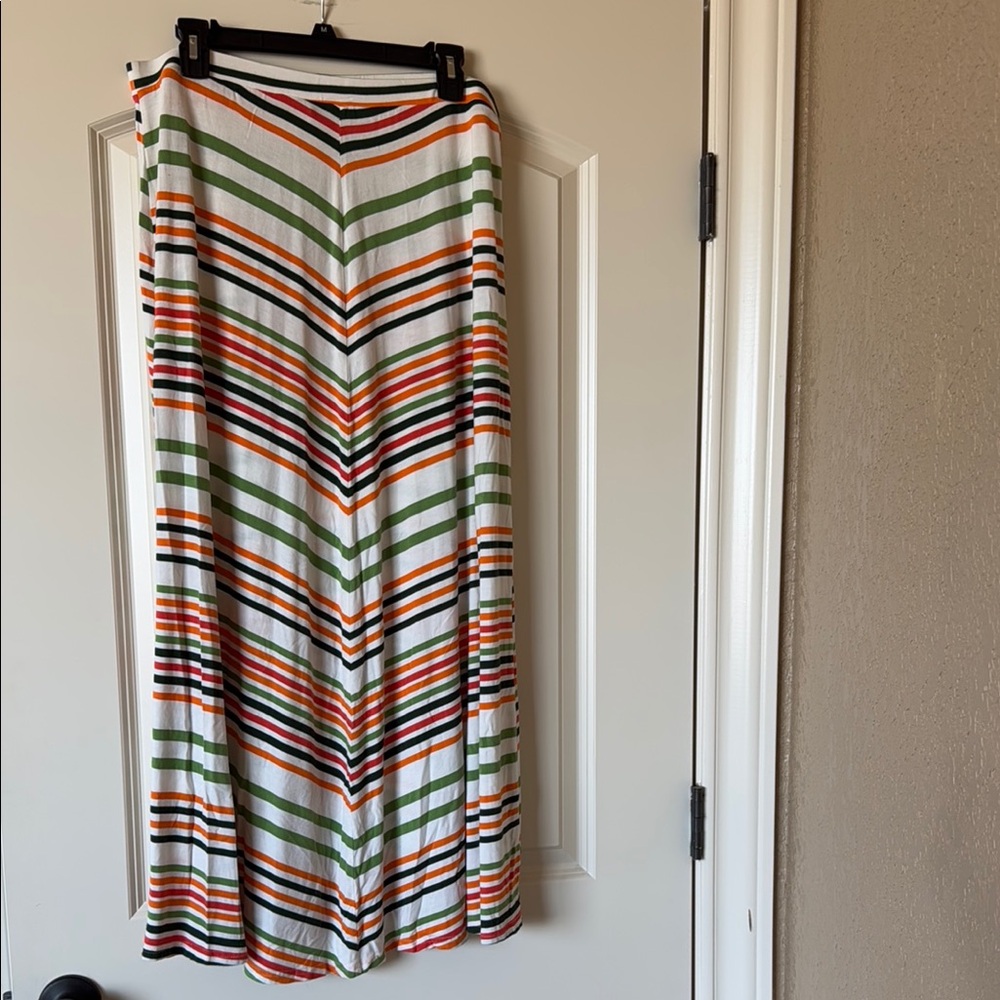 Striped Multicolor Maxi Skirt